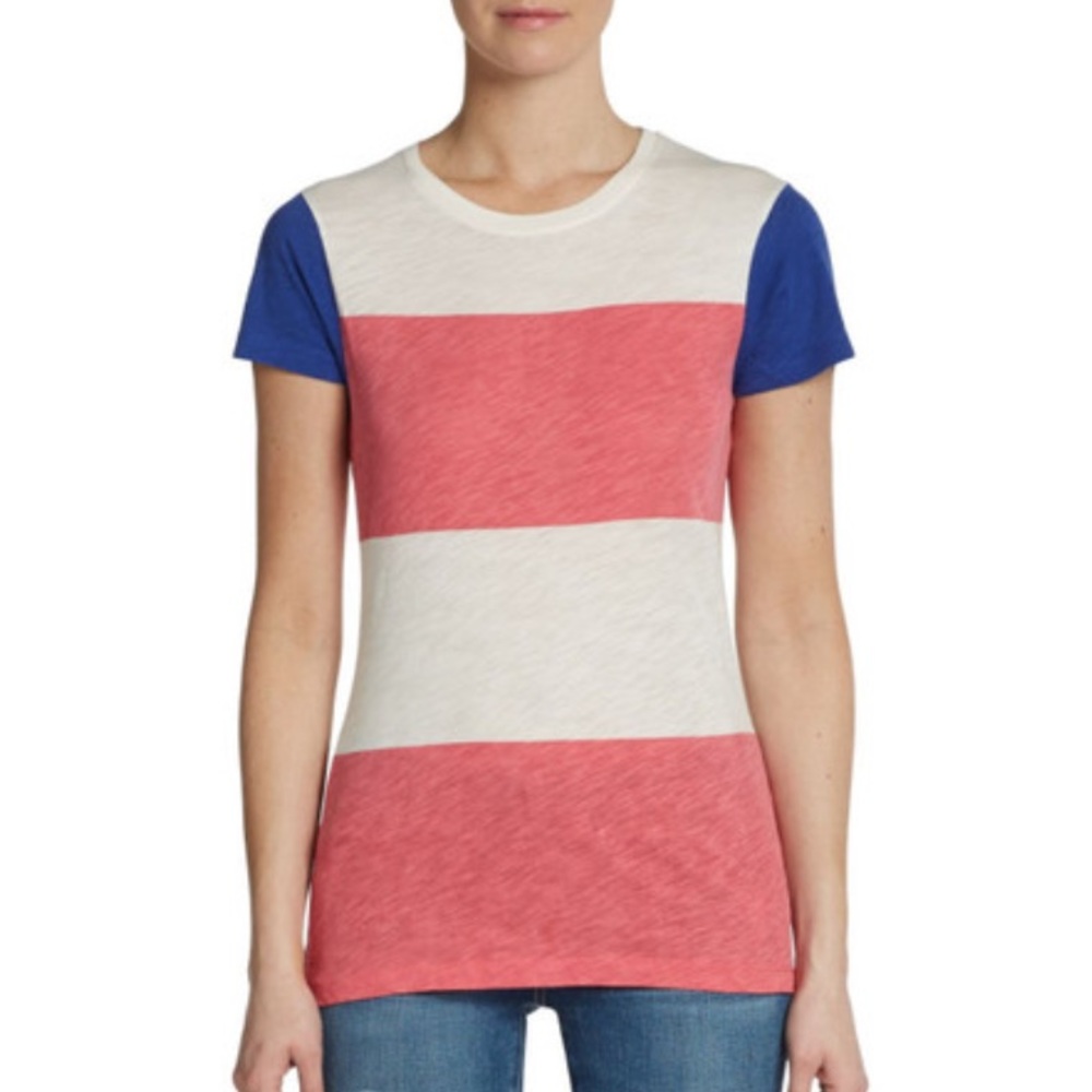 ISO French Connection Colorblock Stripe Tee
